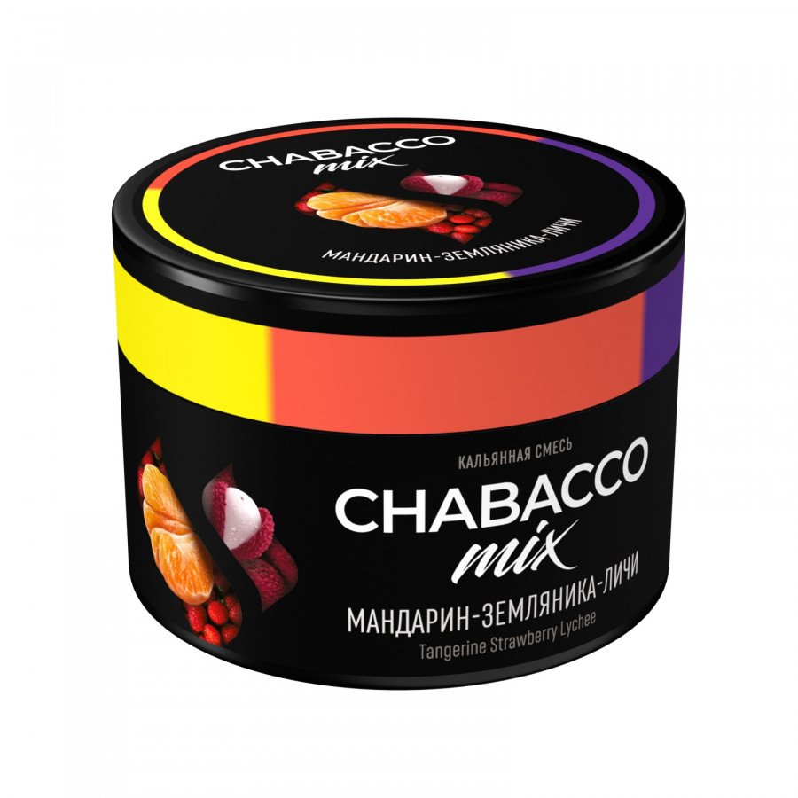 Фото и внешний вид — Смесь для кальяна Chabacco 40г medium - Tangerine Strawberry Lychee (Мандарин земляника личи)