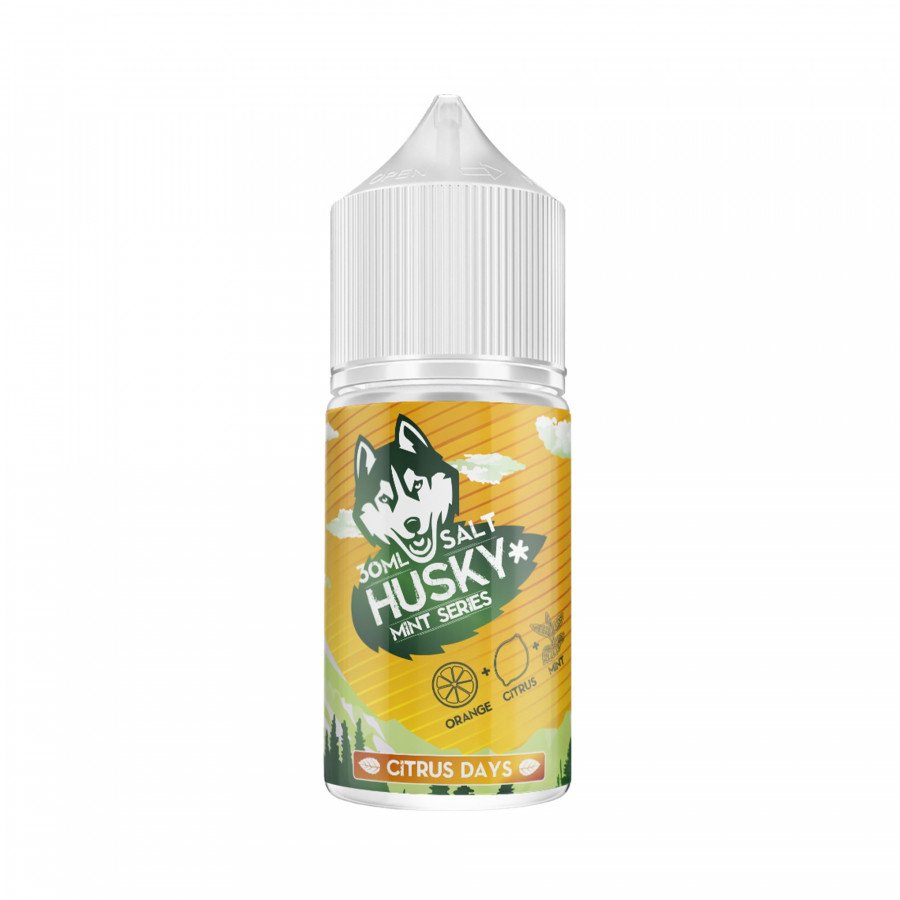 Фото и внешний вид — Жидкость HUSKY MINT SALT - Citrus Days (Апельсиновое мороженое, мята, холодок) 30мл strong