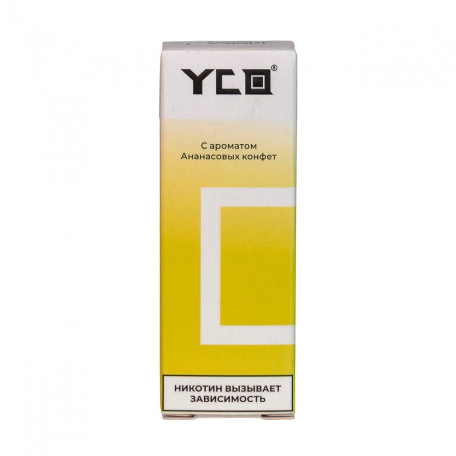 Фото и внешний вид — Жидкость YCO - Ананасовые конфеты 30мл 0мг
