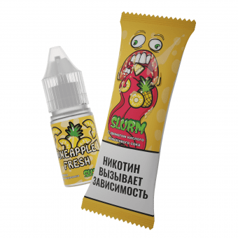 Жидкость SLURM SALT - Pineapple Fresh (Кислый ананасовый сок) 10мл 15мг