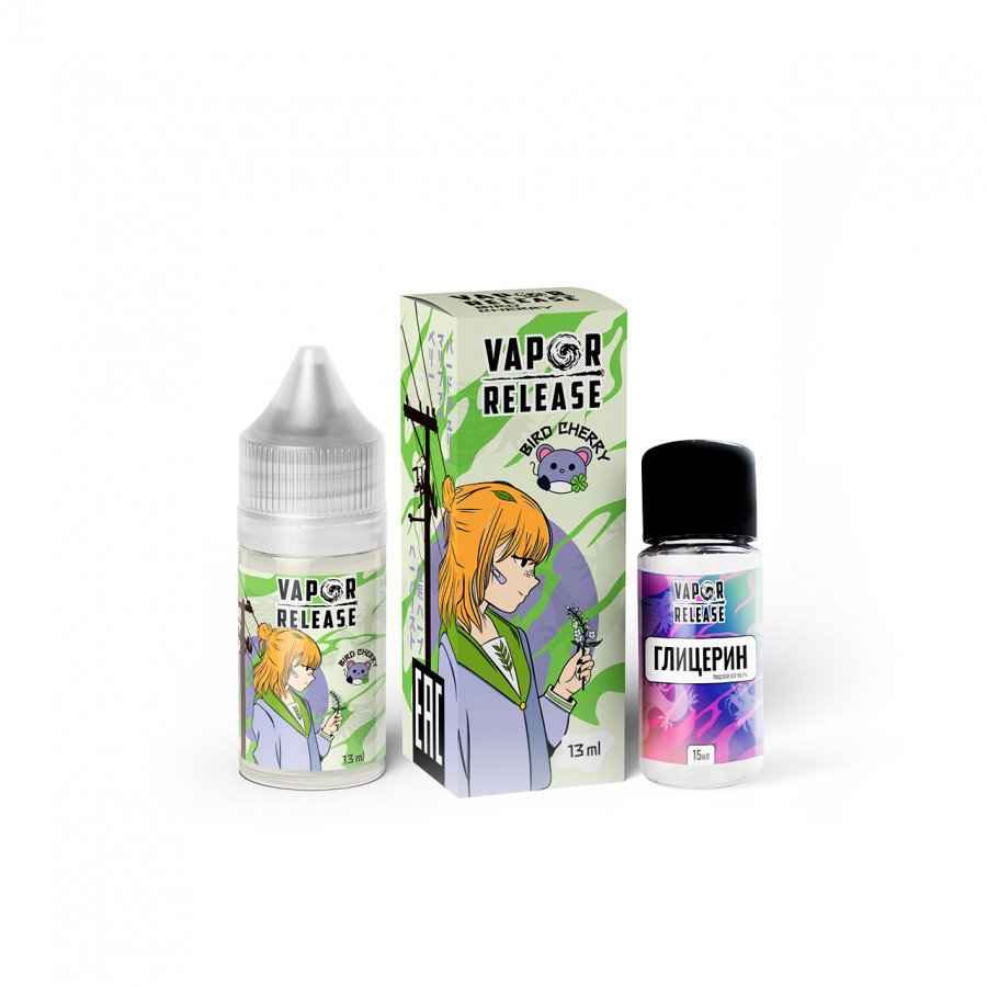 Фото и внешний вид — Конструктор VAPOR RELEASE - Bird Cherry (Черемуха Шелковица) 30мл 0мг