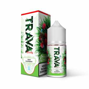Жидкость TRAVA SALT - Xbor Raspberry (Хвоя Малина лед) 30мл strong