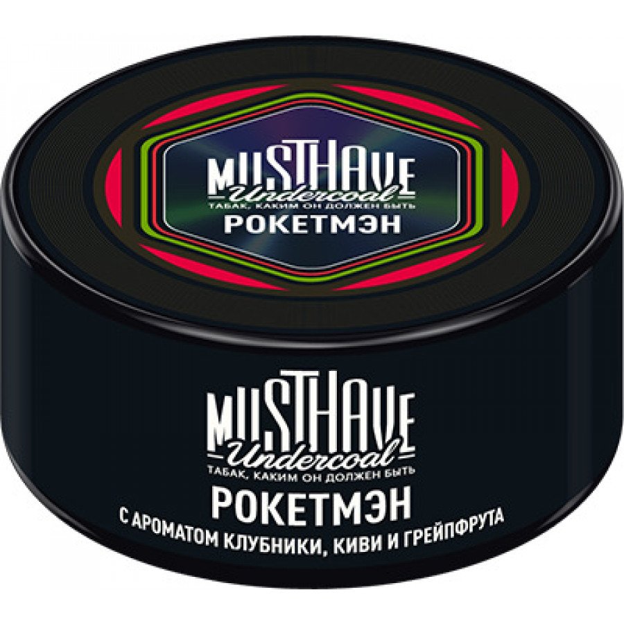Фото и внешний вид — Табак для кальяна MUST HAVE 25г - с ароматом Рокетмэн (Клубника Киви Грейпфрут)
