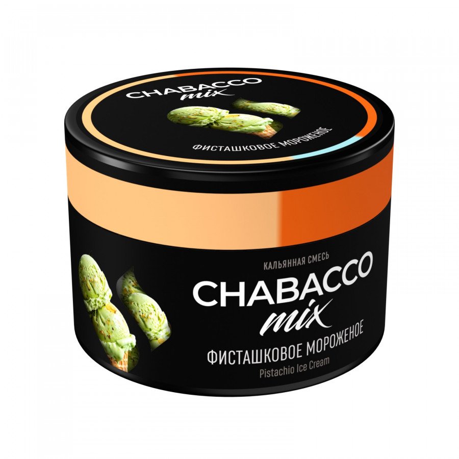 Фото и внешний вид — Смесь для кальяна Chabacco 40г medium - Pistachio Ice Cream (Фисташковое Мороженое)