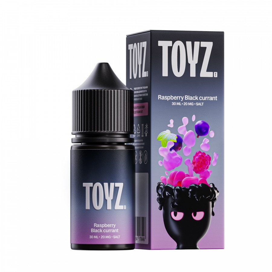 Фото и внешний вид — Жидкость TOYZ SALT - Raspberry Black Currant (Малина смородина) 30мл strong