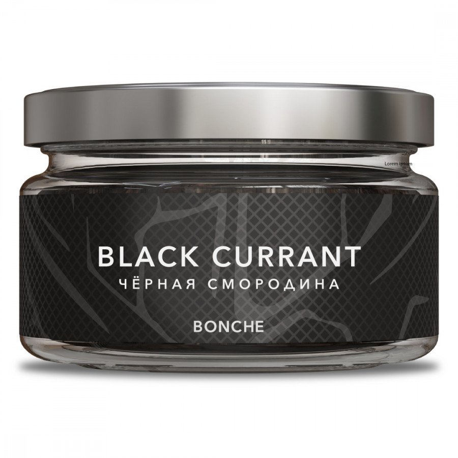 Фото и внешний вид — Табак для кальяна BONCHE 120г - Black Currant (Черная Смородина)