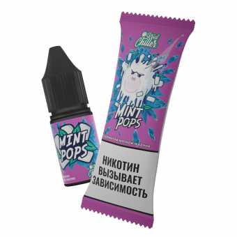 Жидкость SERIAL CHILLER SALT - Mint Pops (Мятная жвачка) 10мл 15мг