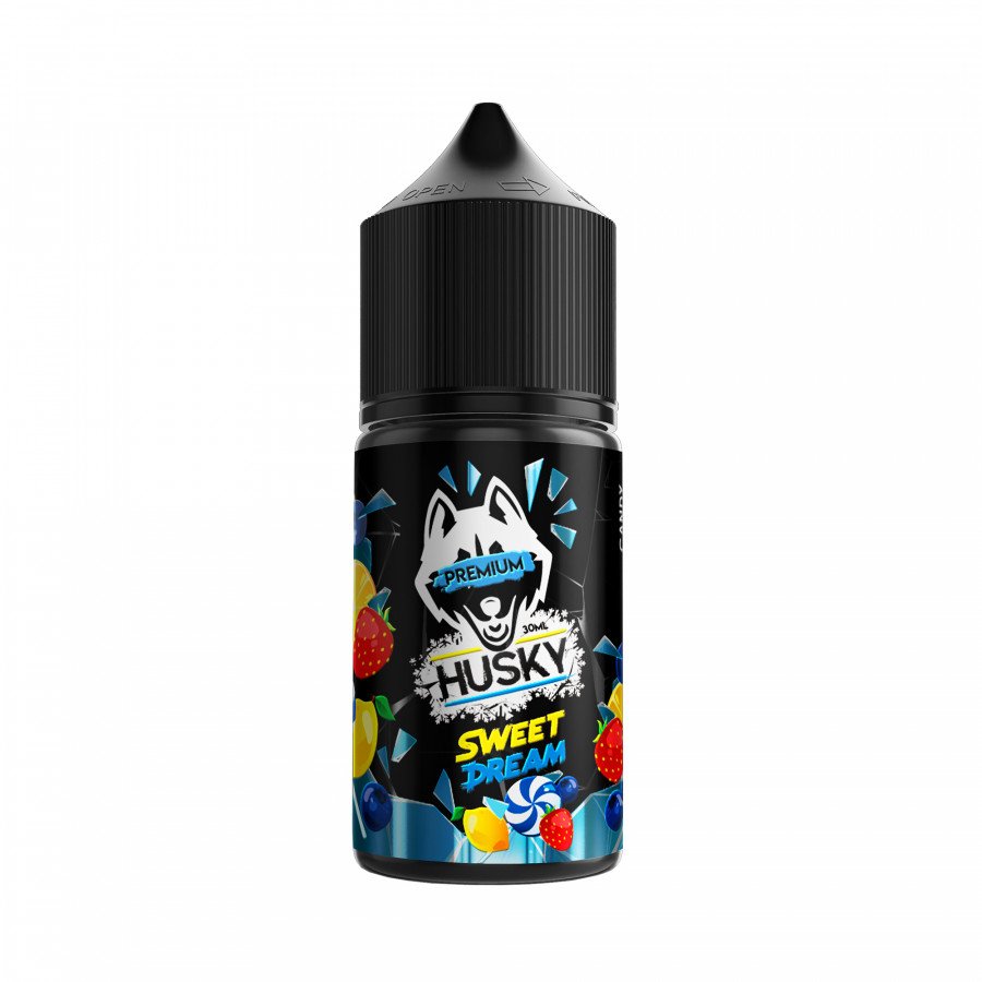 Фото и внешний вид — Жидкость HUSKY PREMIUM SALT - Sweet Dream (Конфета черника лимон клубника, лед) 30мл strong
