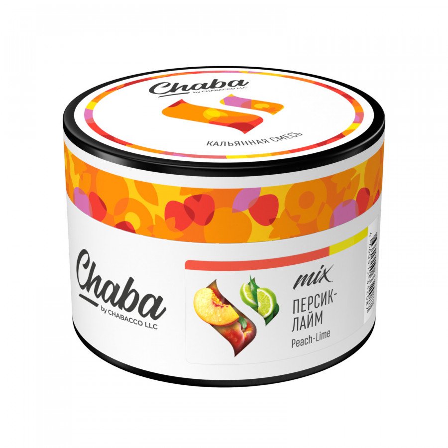 Фото и внешний вид — Смесь для кальяна CHABA 40гр - Peach Lime (Персик Лайм)