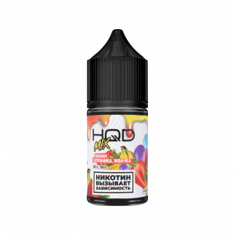 Жидкость HQD MIX IT SALT - Банан Клубника Жвачка 30мл strong