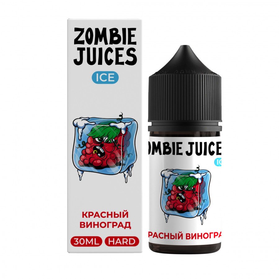 Фото и внешний вид — Жидкость ZOMBIE JUICES ICE SALT - Красный Виноград 30мл strong