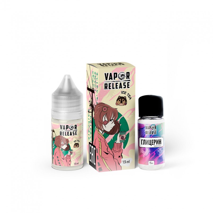 Фото и внешний вид — Конструктор VAPOR RELEASE - Ice Tea (Чай Тегуаньинь Малина Грейпфрут) 30мл 0мг