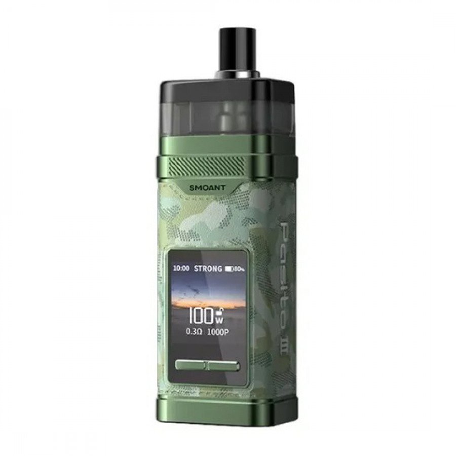 Фото и внешний вид — Набор SMOANT PASITO III - Camouflage Green (2800мАч, 7мл, 100Вт)