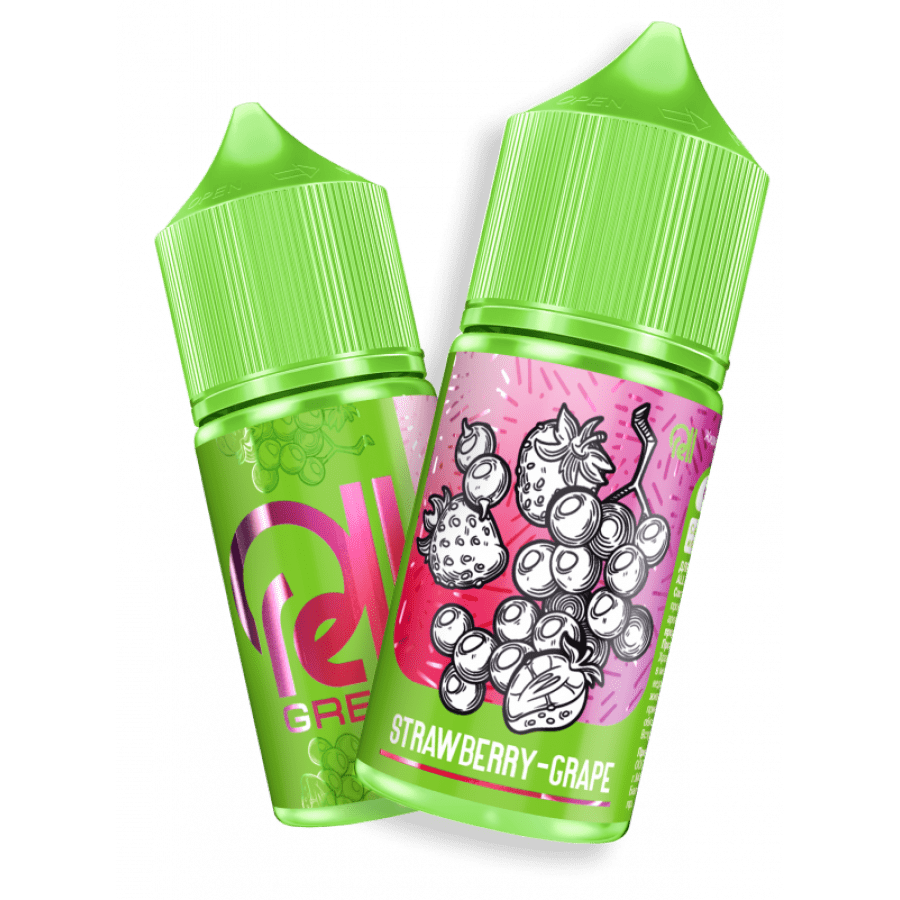 Фото и внешний вид — Жидкость RELL GREEN SALT - Strawberry Grape (Клубника виноград) 30мл 20мг