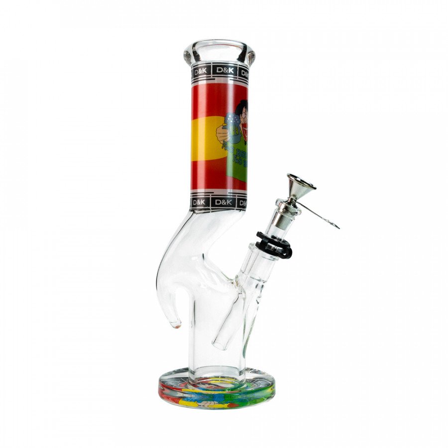 Фото и внешний вид — БОНГ стекло 31см WP35/6401-17 рисунок CRYSTAL