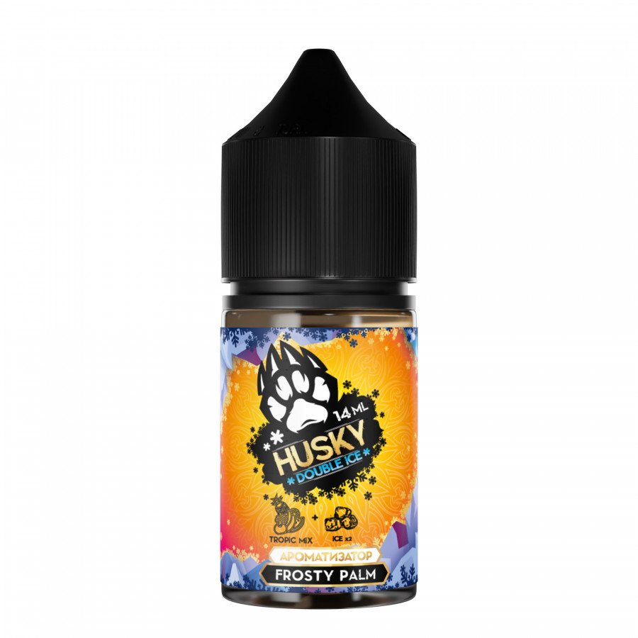 Фото и внешний вид — Конструктор HUSKY DOUBLE ICE - Frosty Palm (Ледяные Тропические Фрукты) 30мл 0мг