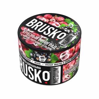 Смесь для кальяна BRUSKO 50г - Красный виноград и черная смородина со льдом