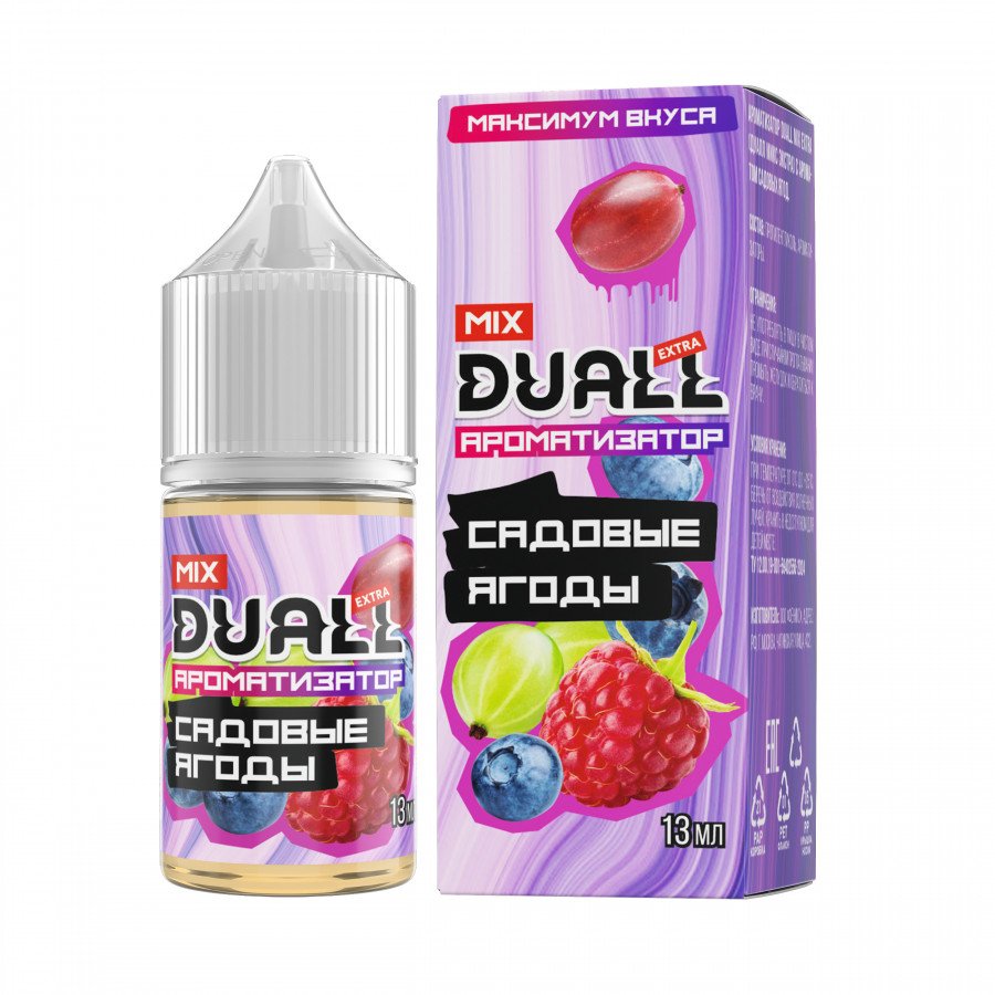 Фото и внешний вид — Конструктор DUALL MIX EXTRA - Садовые Ягоды 30мл 0мг