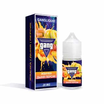 Жидкость GANG SALT - Жвачка Дыня Персик 30мл 20мг