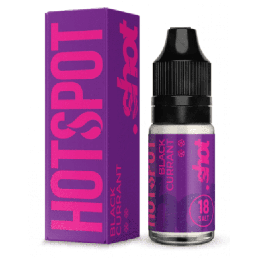 Фото и внешний вид — Жидкость HOTSPOT SHOT SALT - Black Currant (Черная смородина) 10мл 18мг