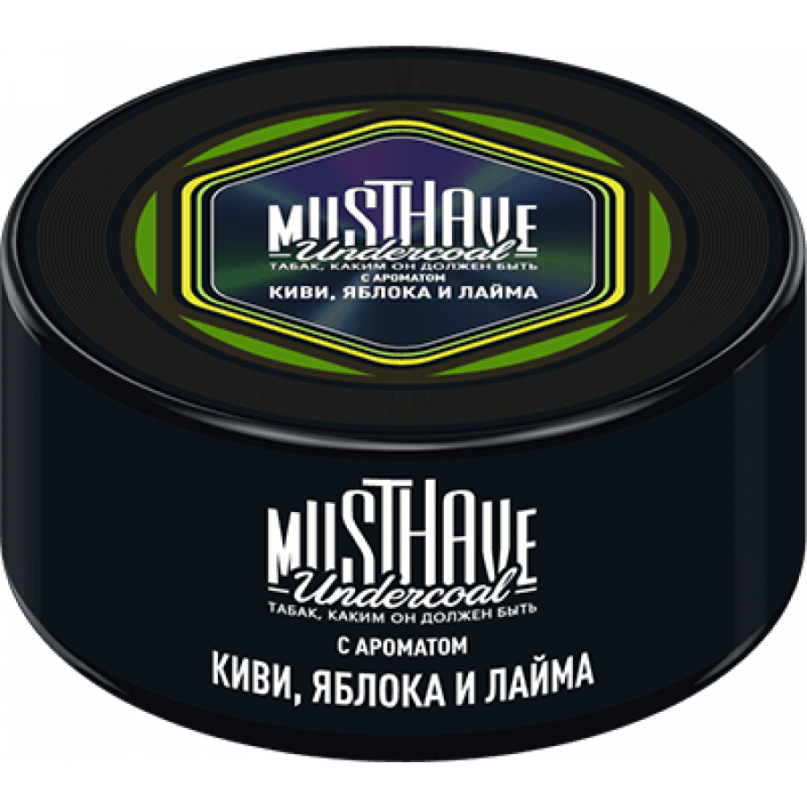 Фото и внешний вид — Табак для кальяна MUST HAVE 25г - с ароматом Киви Яблоко Лайм