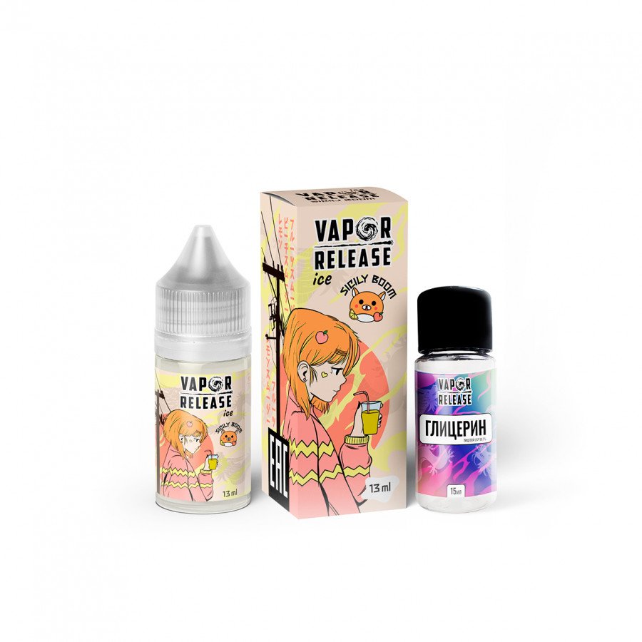 Фото и внешний вид — Конструктор VAPOR RELEASE - Sicily Boom (Персик с Лимоном) 30мл 0мг