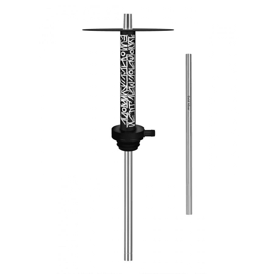 Фото и внешний вид — Кальян GOLD MINER - Freestyle Calligraphy (Черный) Без колбы