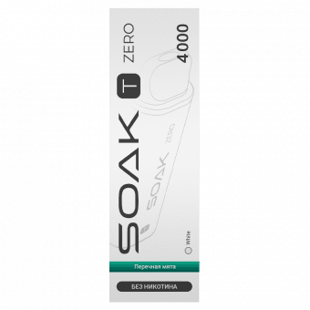 Одноразовый испаритель SOAK T ZERO - Pepper Mint (Перечная Мята)