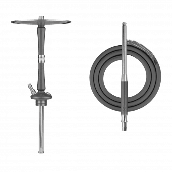 Кальян HOOB - Go (Space Grey x Stainless Steel) Без колбы