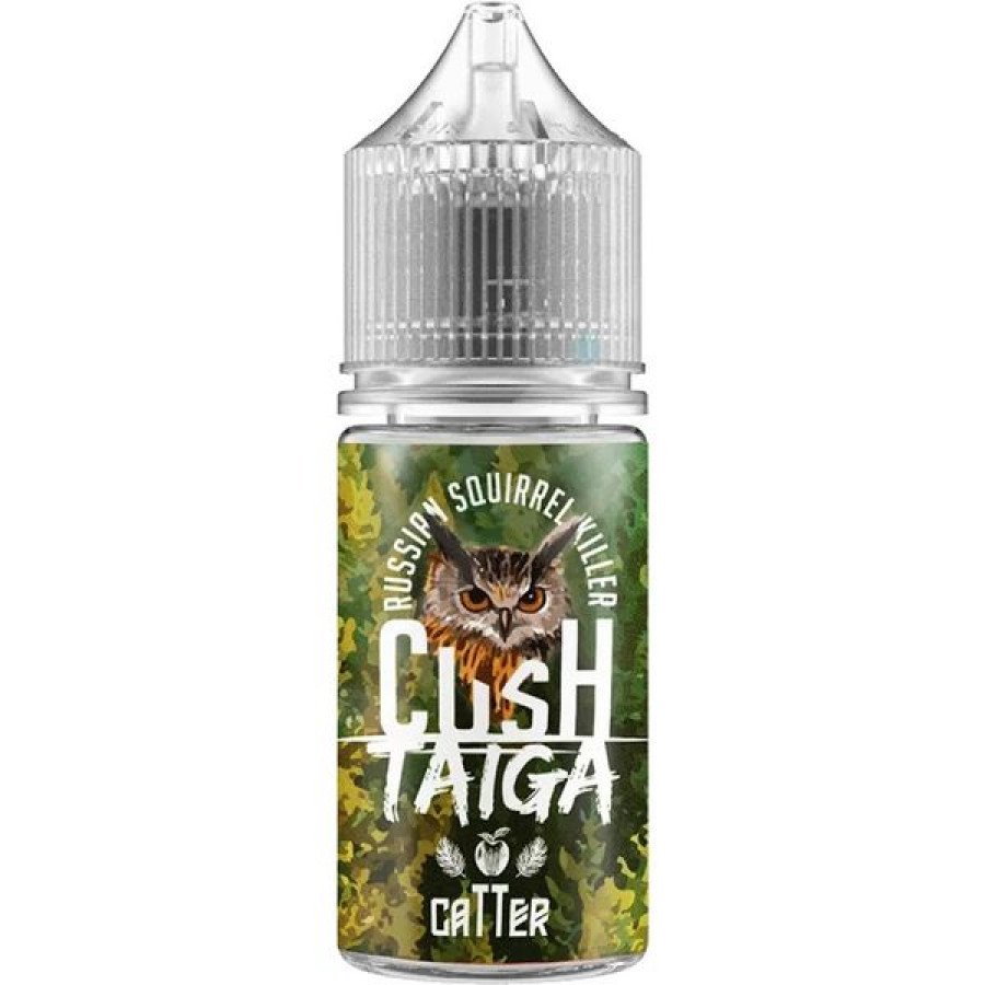 Фото и внешний вид — Жидкость CUSH TAIGA SALT - Catter (Таежная хвоя с яблоком) 30мл strong