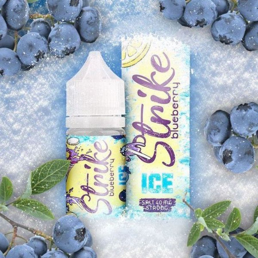 Фото и внешний вид — Жидкость STRIKE ICE SALT - Blueberry (Черника) 30мл 20мг