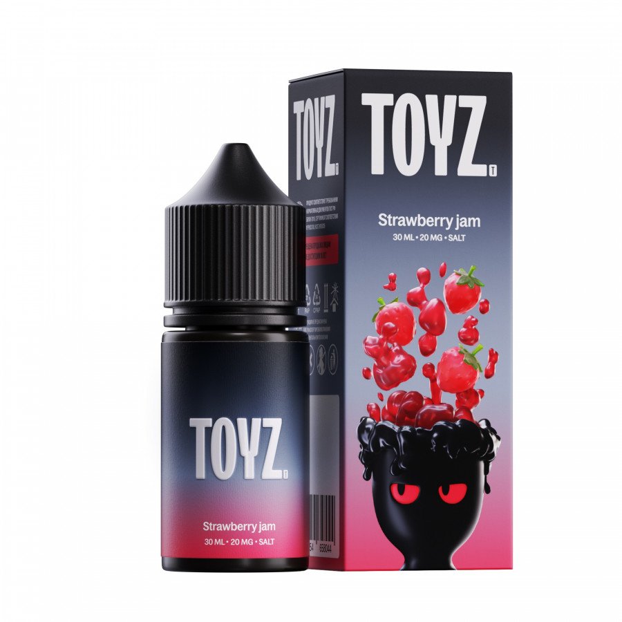 Фото и внешний вид — Жидкость TOYZ SALT - Strawberry Jam (Клубничный джем) 30мл strong