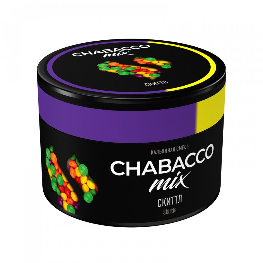 Фото и внешний вид — Смесь для кальяна Chabacco 40г medium - Skittle (Скиттл)