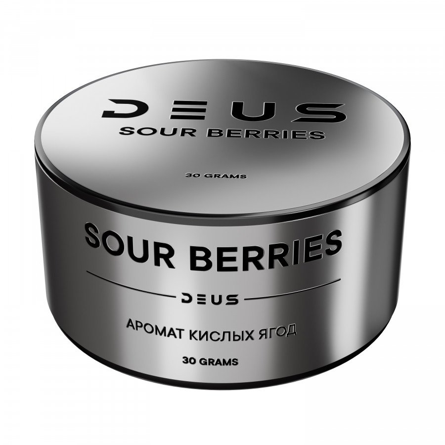 Фото и внешний вид — Табак для кальяна DEUS 30г - Sour Berries (Аромат кислых ягод)