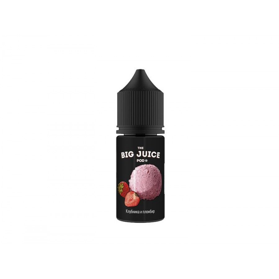 Фото и внешний вид — Жидкость BIG JUICE SALT - Клубника и пломбир 30мл 20мг