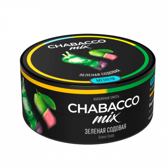Смесь для кальяна Chabacco 25гр medium - Green Soda (Зеленая содовая)