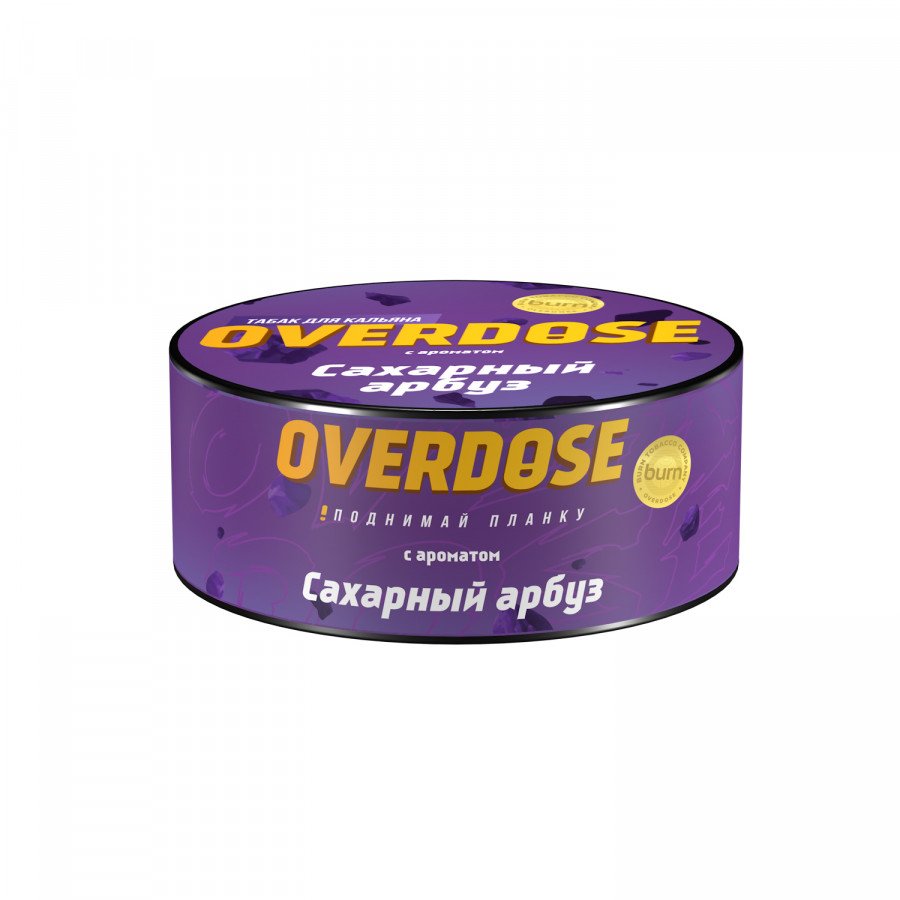 Фото и внешний вид — Табак для кальяна OVERDOSE 25г - Сахарный арбуз