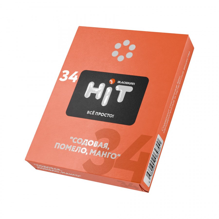 Фото и внешний вид — Табак для кальяна HiT 30г - Содовая Манго Помело
