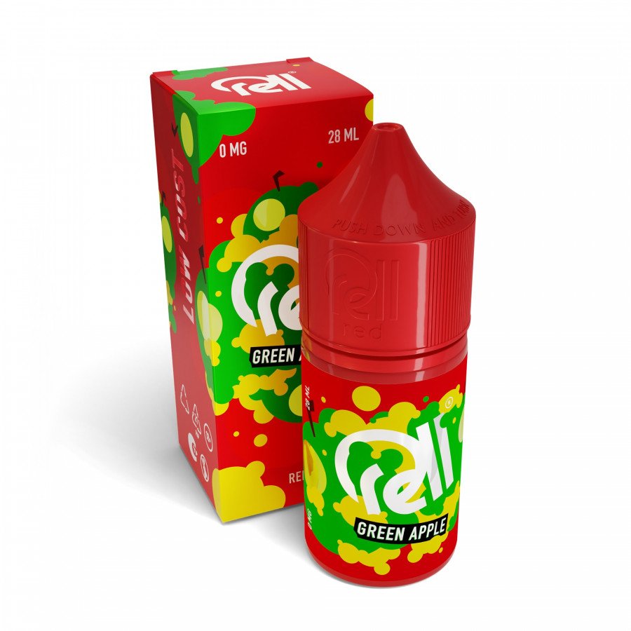 Фото и внешний вид — Жидкость RELL RED SALT - Green Apple (Зеленое Яблоко) 28мл 0мг