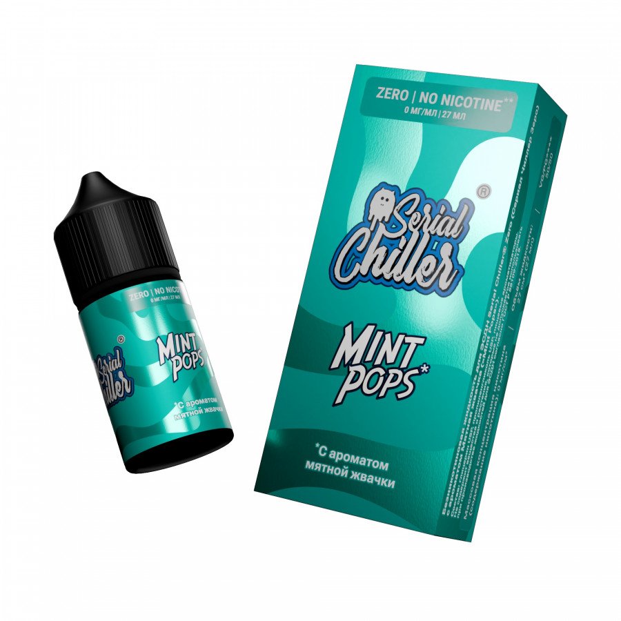 Фото и внешний вид — Жидкость SERIAL CHILLER SALT - Mint Pops (Мятная жвачка) 27мл 0мг