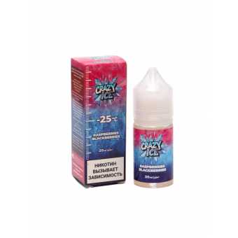 Жидкость CRAZY ICE SALT - Raspberry Blackberry (Малина Ежевика) 30мл 20мг