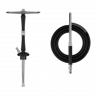 Кальян HOOB - Go (Black x Stainless Steel) Без колбы