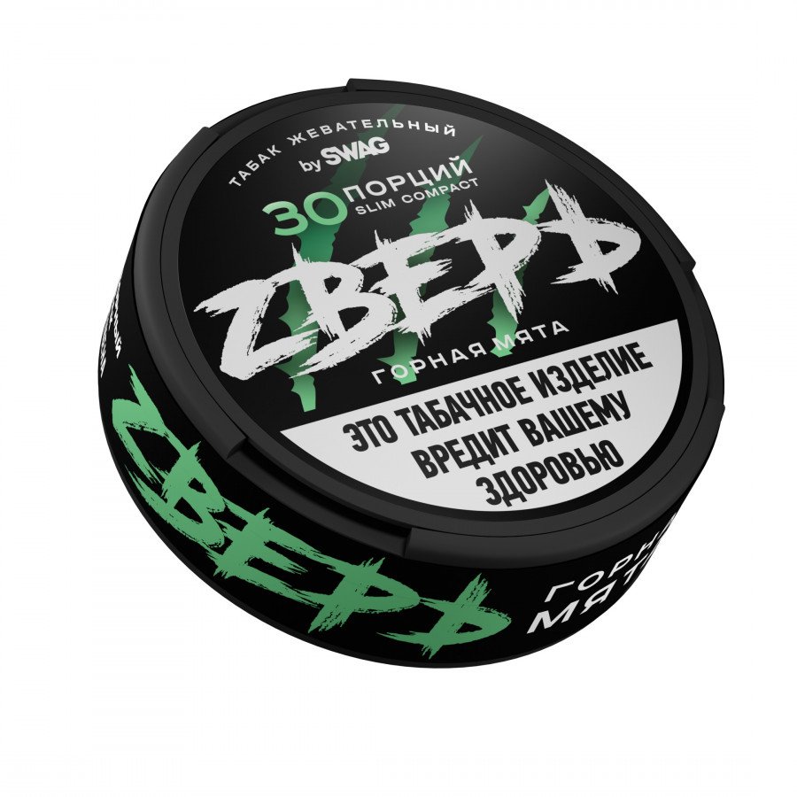 Фото и внешний вид — Табак ZВЕРЬ - Горная Мята