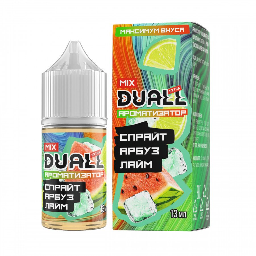 Фото и внешний вид — Конструктор DUALL MIX EXTRA - Спрайт Арбуз Лайм 30мл 0мг