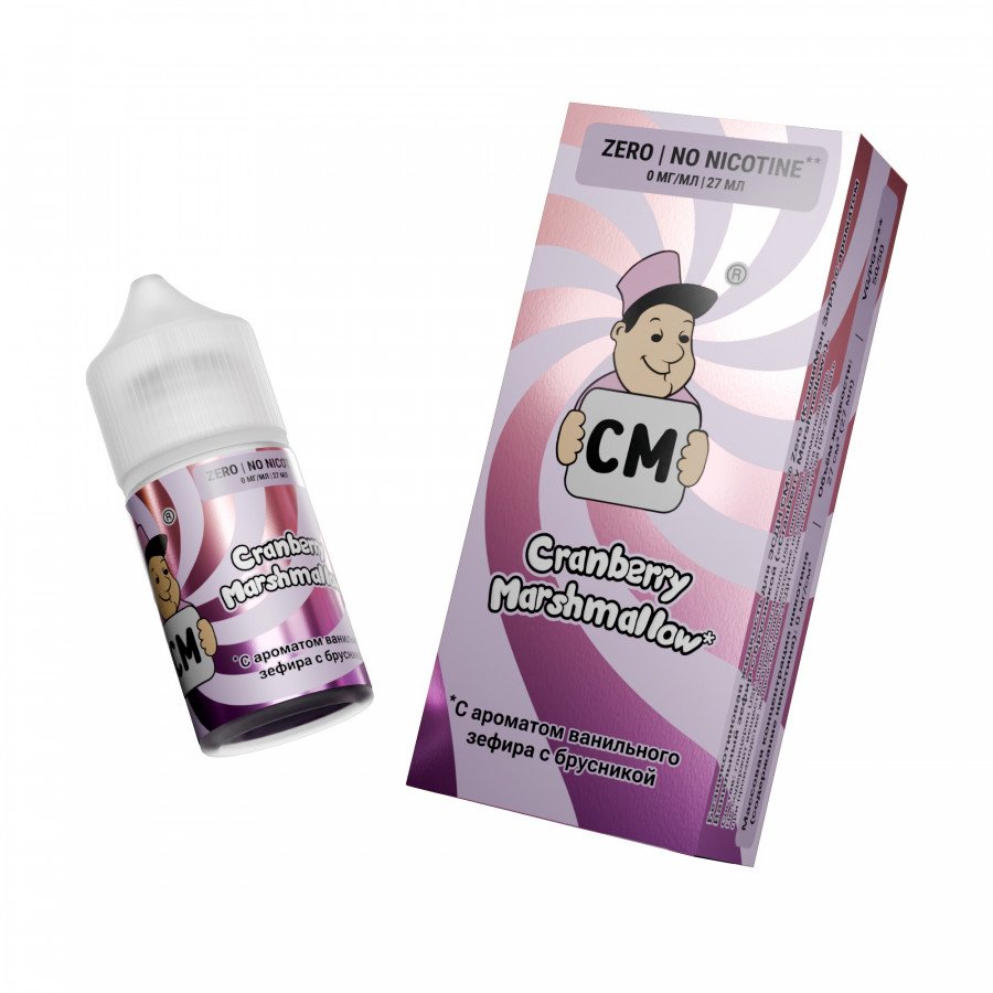 Фото и внешний вид — Жидкость CANDYMAN SALT - Cranberry Marshmallow (Ванильный зефир с брусникой) 27мл 0мг