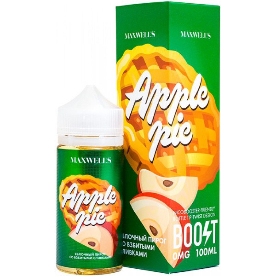 Фото и внешний вид — Жидкость MAXWELLS - Apple Pie (Яблочный пирог) 100мл 0мг