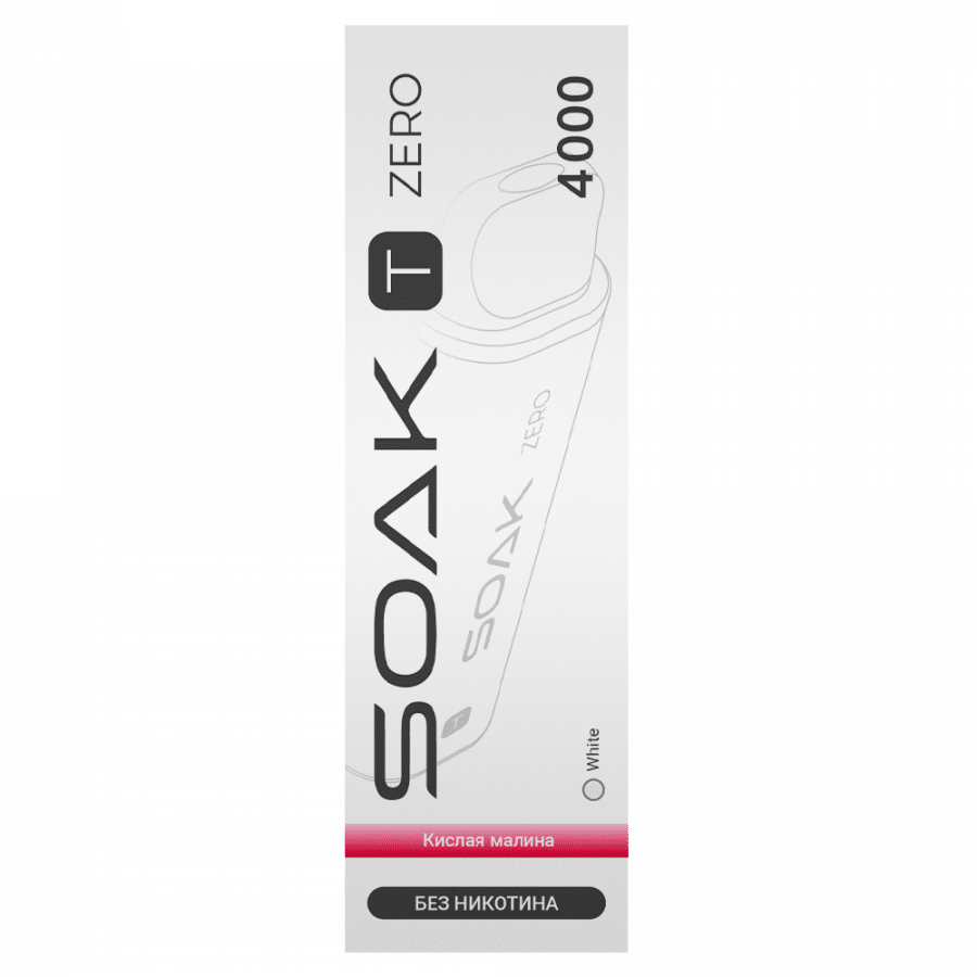 Фото и внешний вид — Одноразовый испаритель SOAK T ZERO - Sour Raspberry (Кислая Малина)