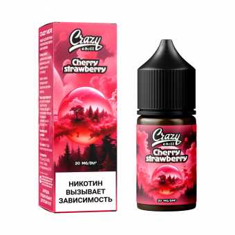 Жидкость CRAZY CHILL SALT - Cherry Strawberry (Вишня Клубника) 30мл 20мг