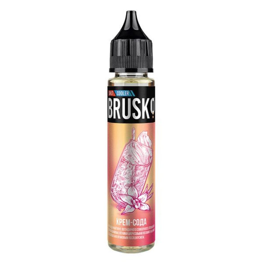Фото и внешний вид — Жидкость BRUSKO SALT - Крем-сода 30мл strong