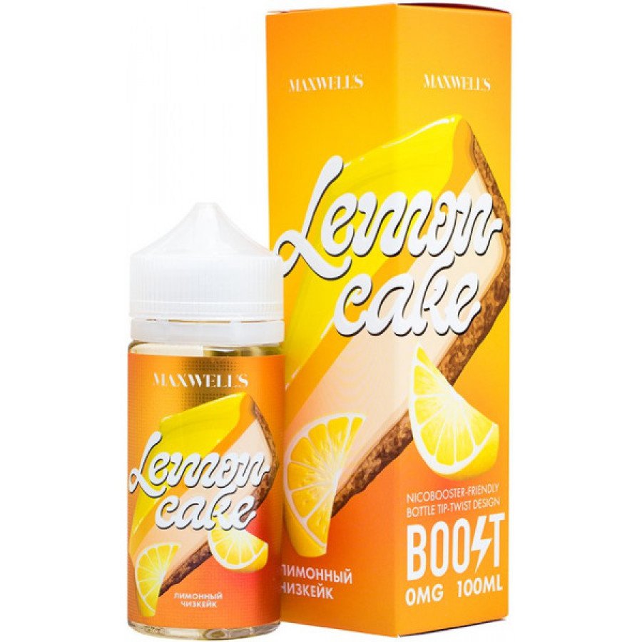 Фото и внешний вид — Жидкость MAXWELLS - Lemon Cake (Лимонный пирог) 100мл 0мг